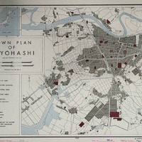 Town Plan of Toyohashi 1944